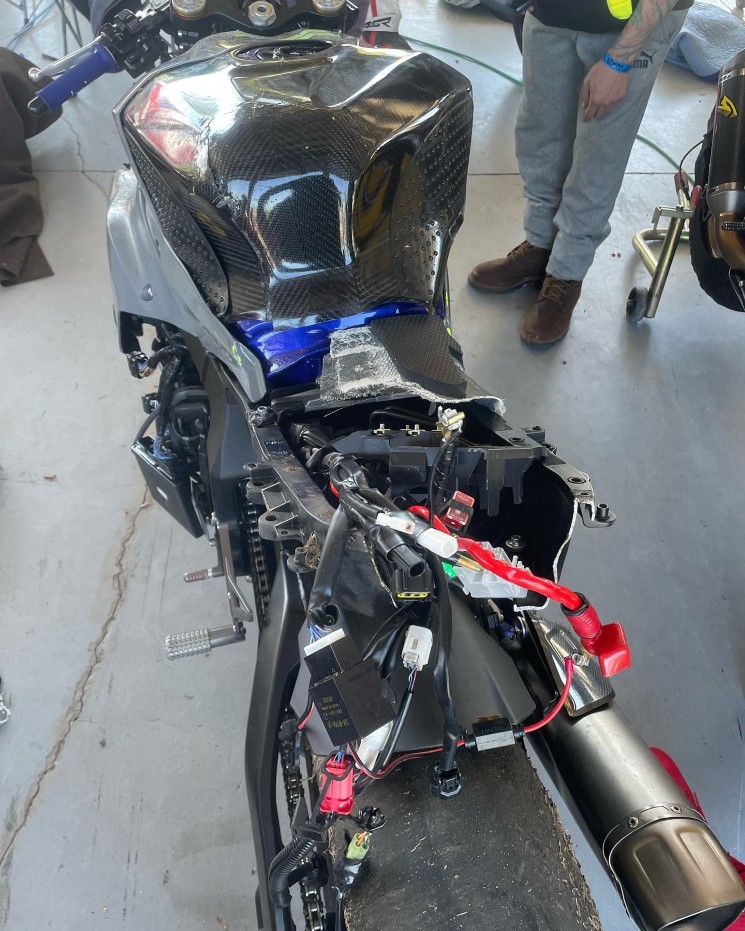 yamaha r1 accidente