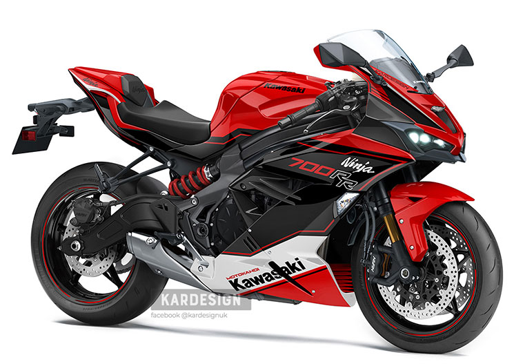 Kawasaki Ninja 700 RR la posible y futura rival de las Yamaha R7