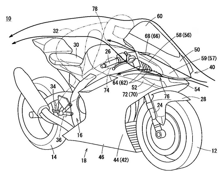 honda fireblade patente