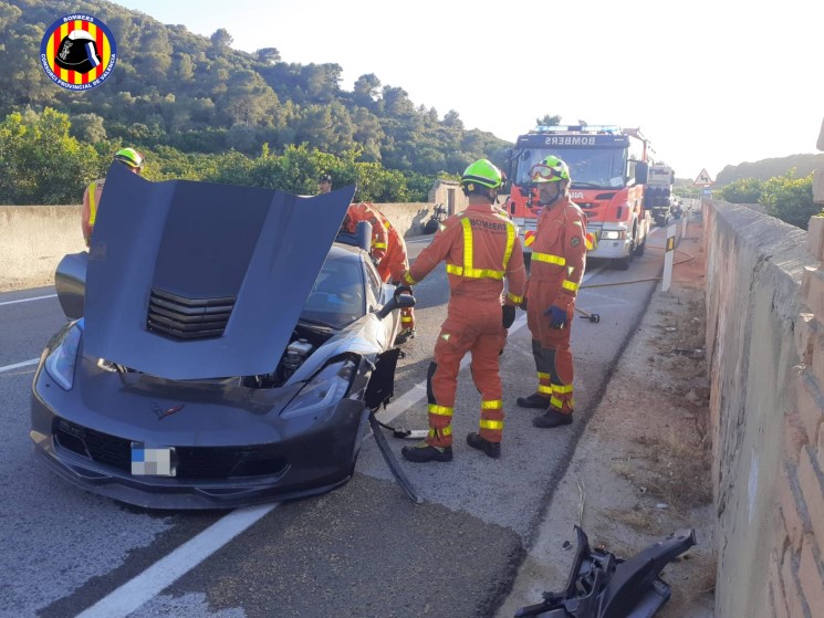 Accident-Aron_Canet-Corvette
