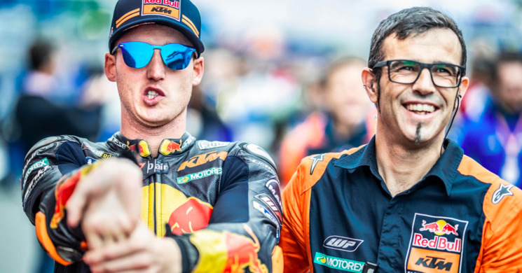 Pol Espargar en el Gran Premio de Francia.