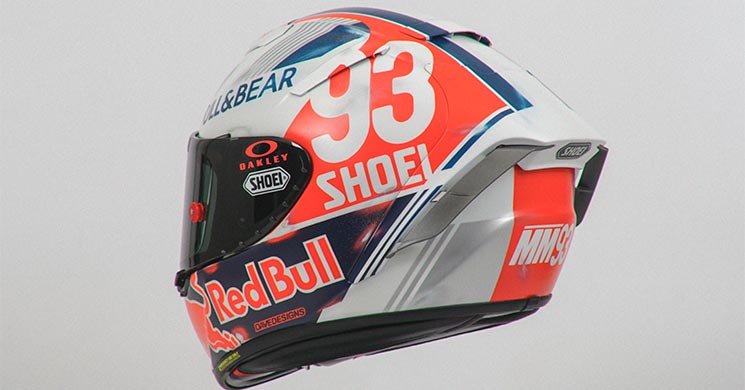 Marc Marquez presenta su SHOEI Retro para el Gran Premio de Alemania