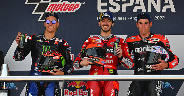 podio jerez motogp 2022