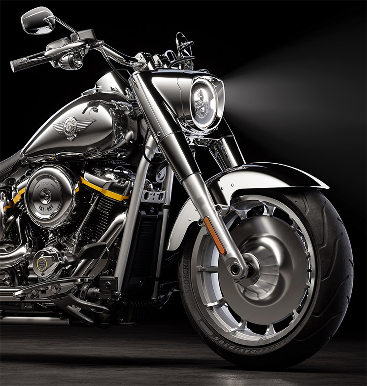 HarleyFatBoyGrayGhost