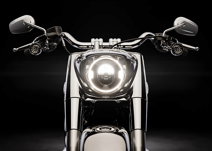 HarleyFatBoyGrayGhost