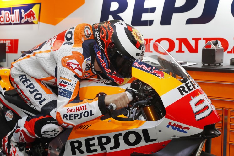 jorge lorenzo losail test 2019 honda