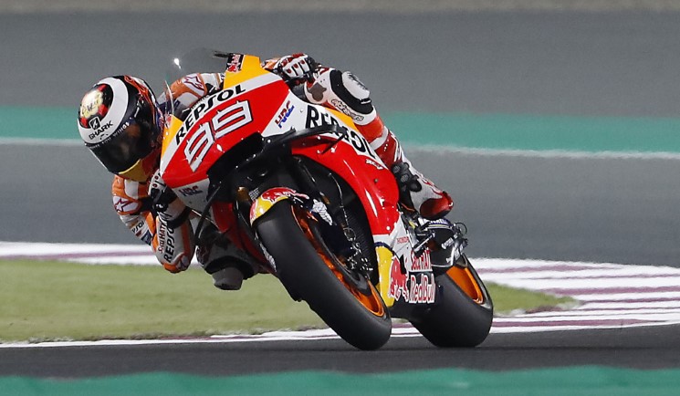 jorge lorenzo losail test 2019 honda