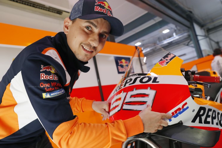 jorge lorenzo losail test 2019 honda