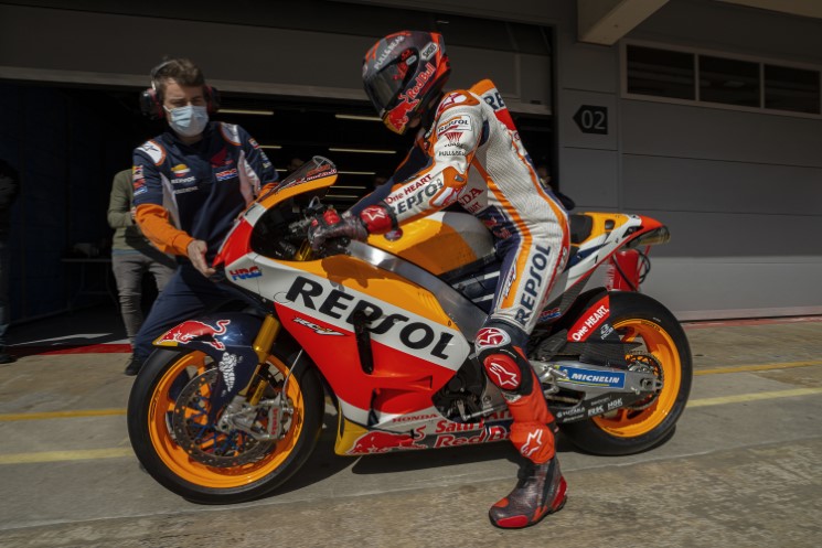MarquezTestMontmeloRC213VS
