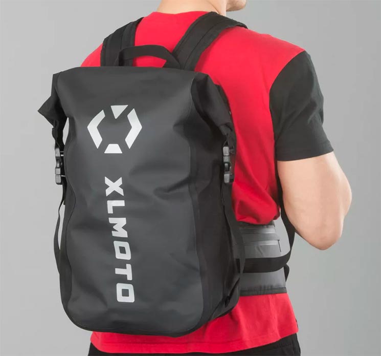 Mochila de Moto XLMOTO Slipstream Resistente al Agua - Ahora con