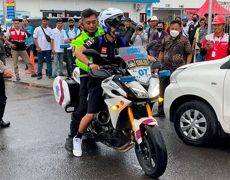 morbidelli moto policia