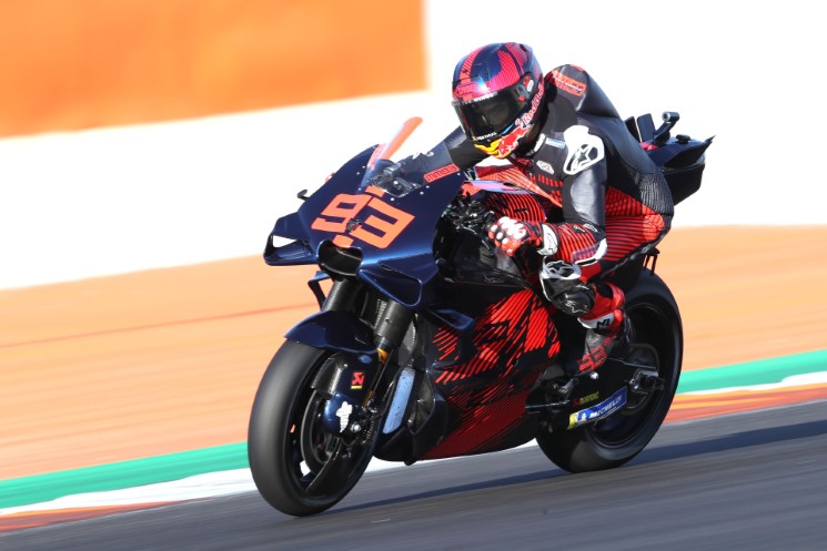 marc marquez valencia test ducati