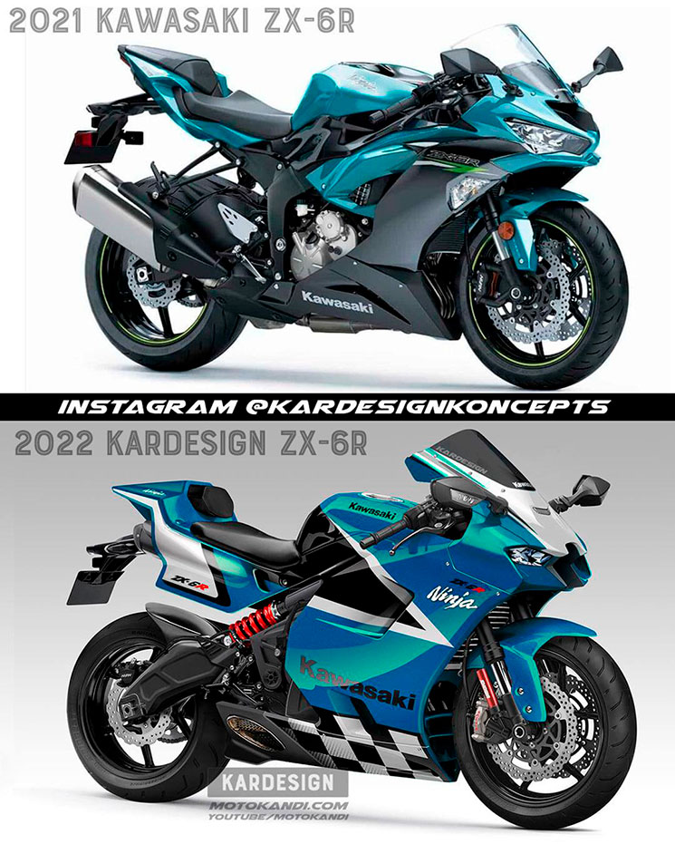Kawasaki Ninja ZX 6R 2022 un adelanto de sus posibles formas