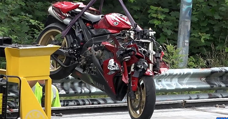 accidente yamaha r1