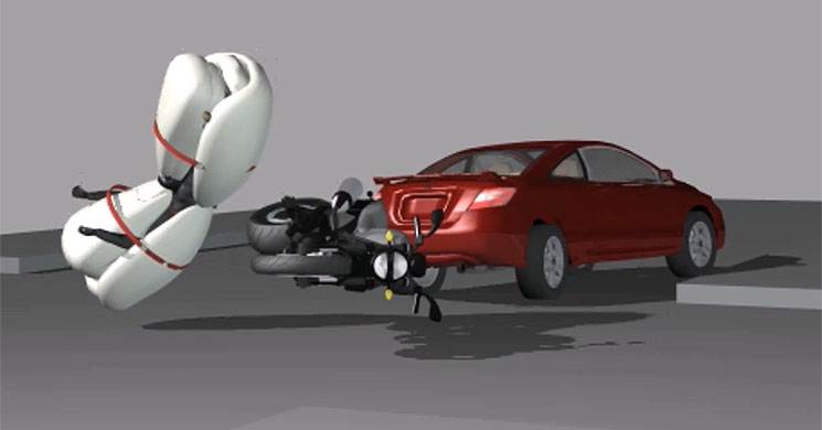 Vídeo) Novedoso airbag para motoristas inspirado en los asientos