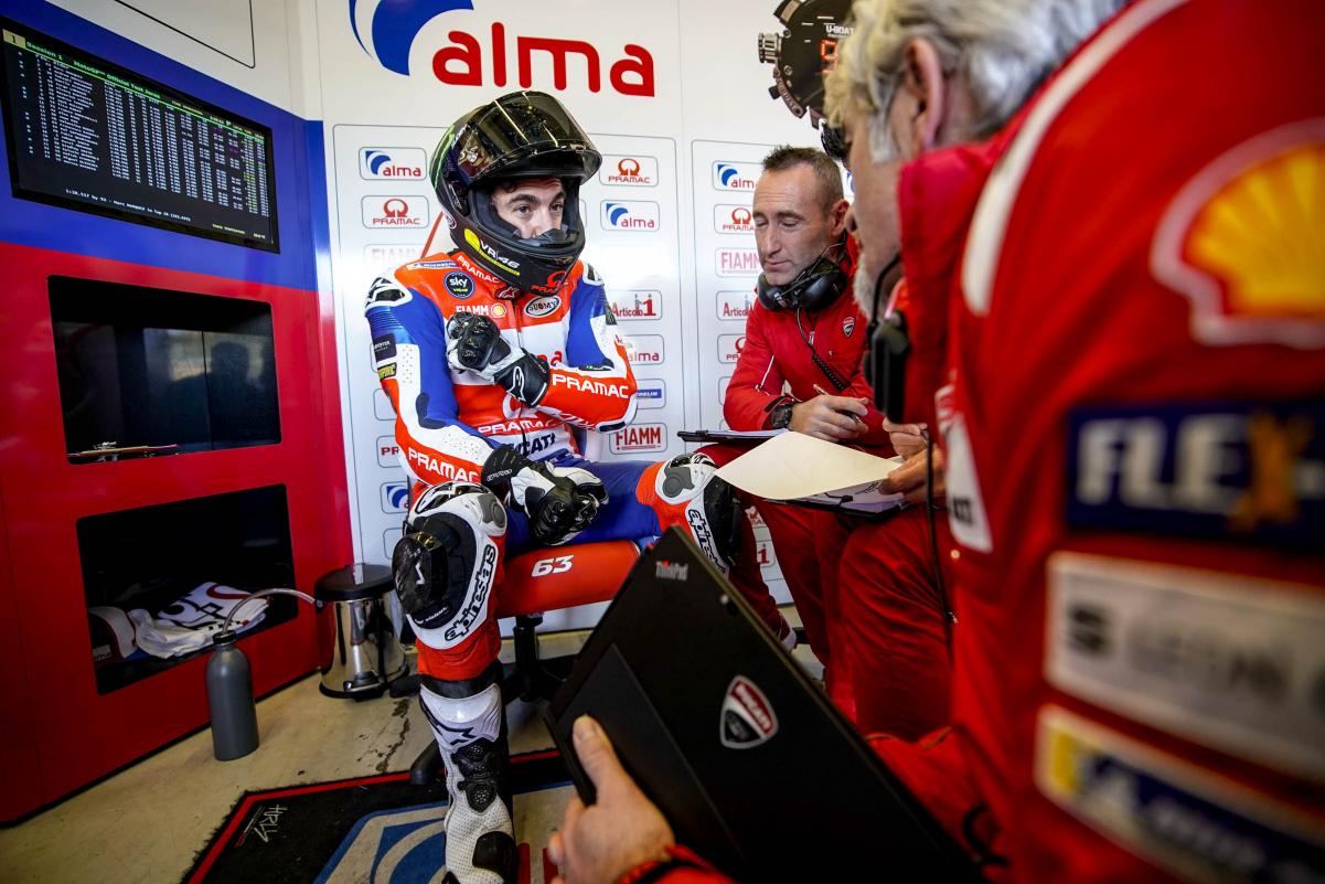 Pecco Bagnaia, rookie en MotoGP
