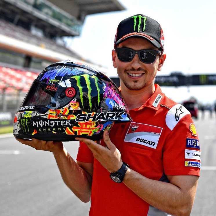 casco graffiti jorge lorenzo