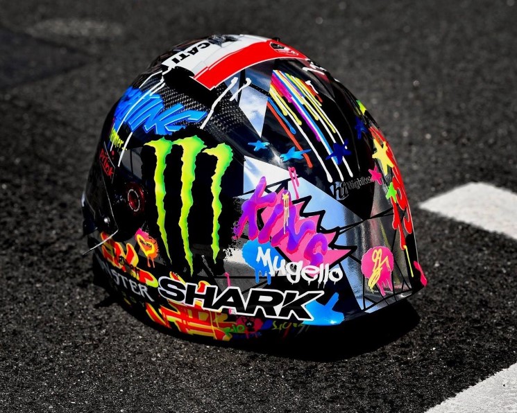 casco graffiti jorge lorenzo