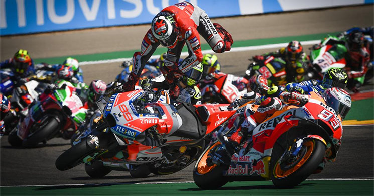 jorge lorenzo aragon caida