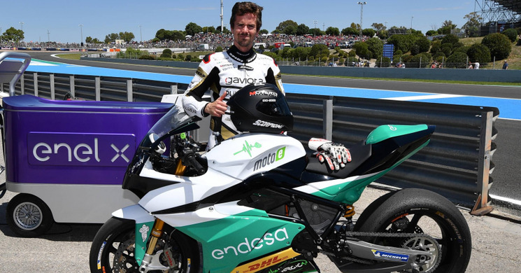 Nico Terol probando la MotoE