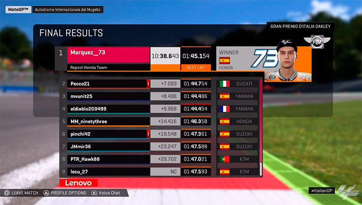 virtual race