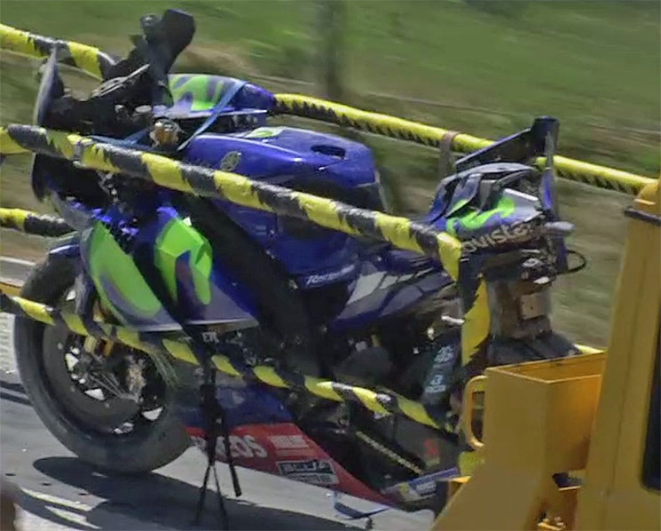yamaha viales accidente