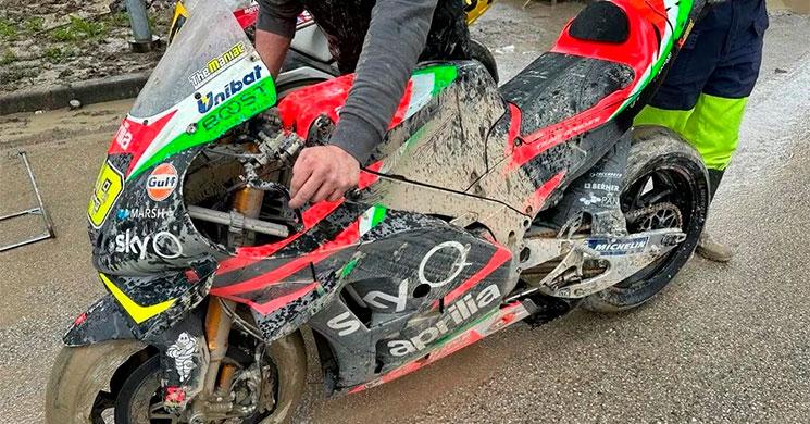 L’ultima MotoGP di Andrea Iannone è scampata a malapena a un’alluvione in Italia