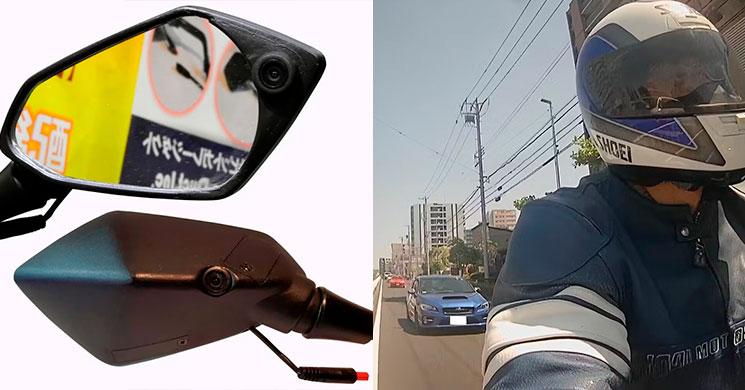 Llega el primer retrovisor de moto con dashcam integrada delante y detrás