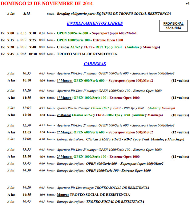 HORARIOS 2