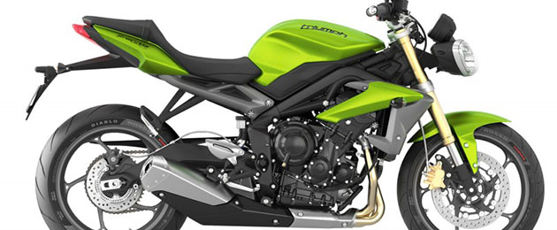 triumph street triple verde