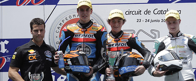 podio moto3 cev montmelo