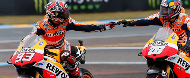 marc marquez dani pedrosa le mans