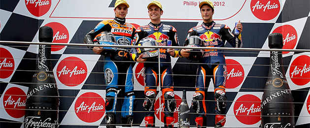 moto3 australia podio