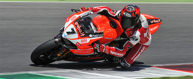 carlos checa ducati sbk test