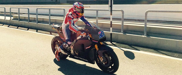 casey stoner test sepang hrc