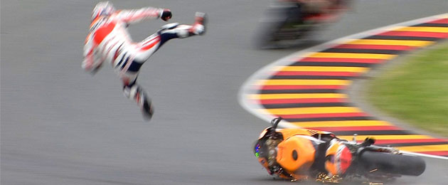 dani pedrosa caida sachsenring