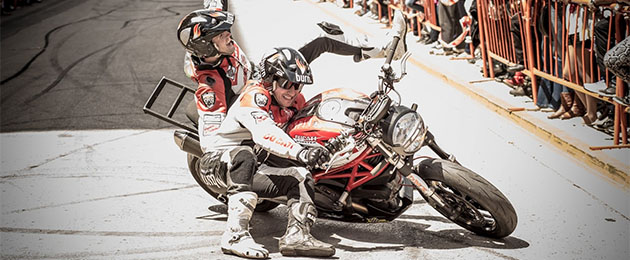 emilio zamora ducati stunt team
