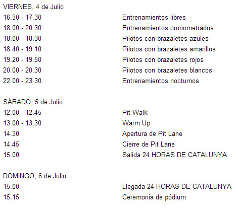 horarios