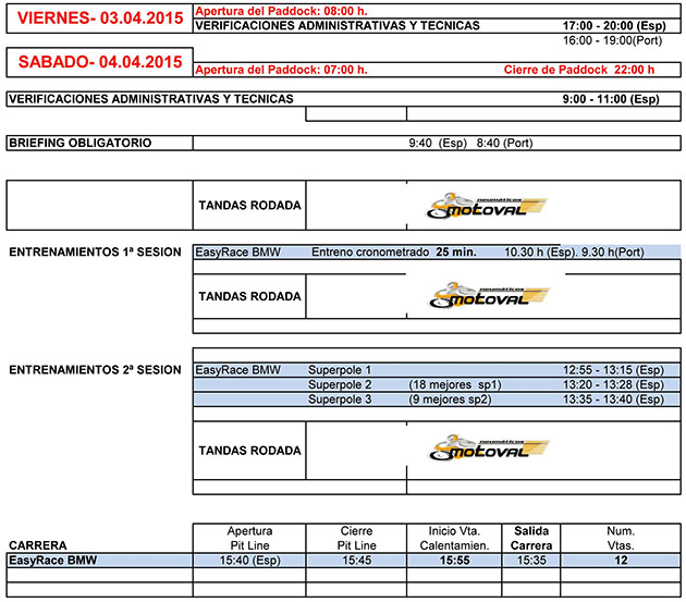 copa s1000rr horarios