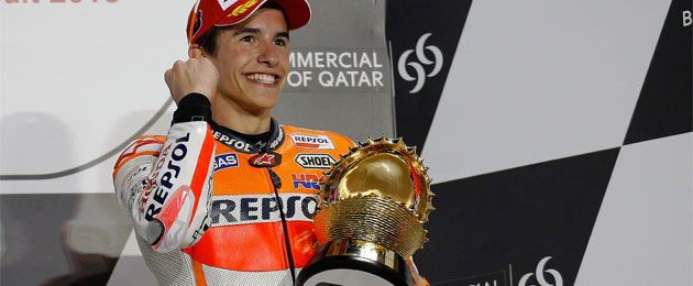 marc marquez podio qatar
