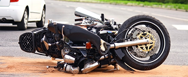 moto accidentada