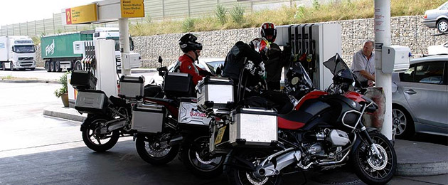 motos gasolinera