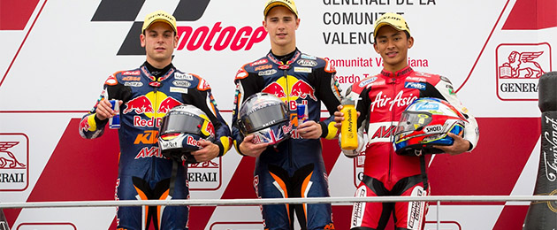 podio moto3 valencia 2012