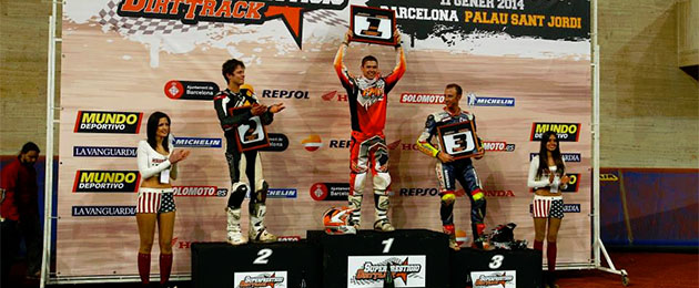 superprestigio dirt track podium